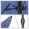 California Umbrella 7.5' Bronze Aluminum Market Patio Umbrella, Sunbrella True Blue 194061336342 - alternate 2